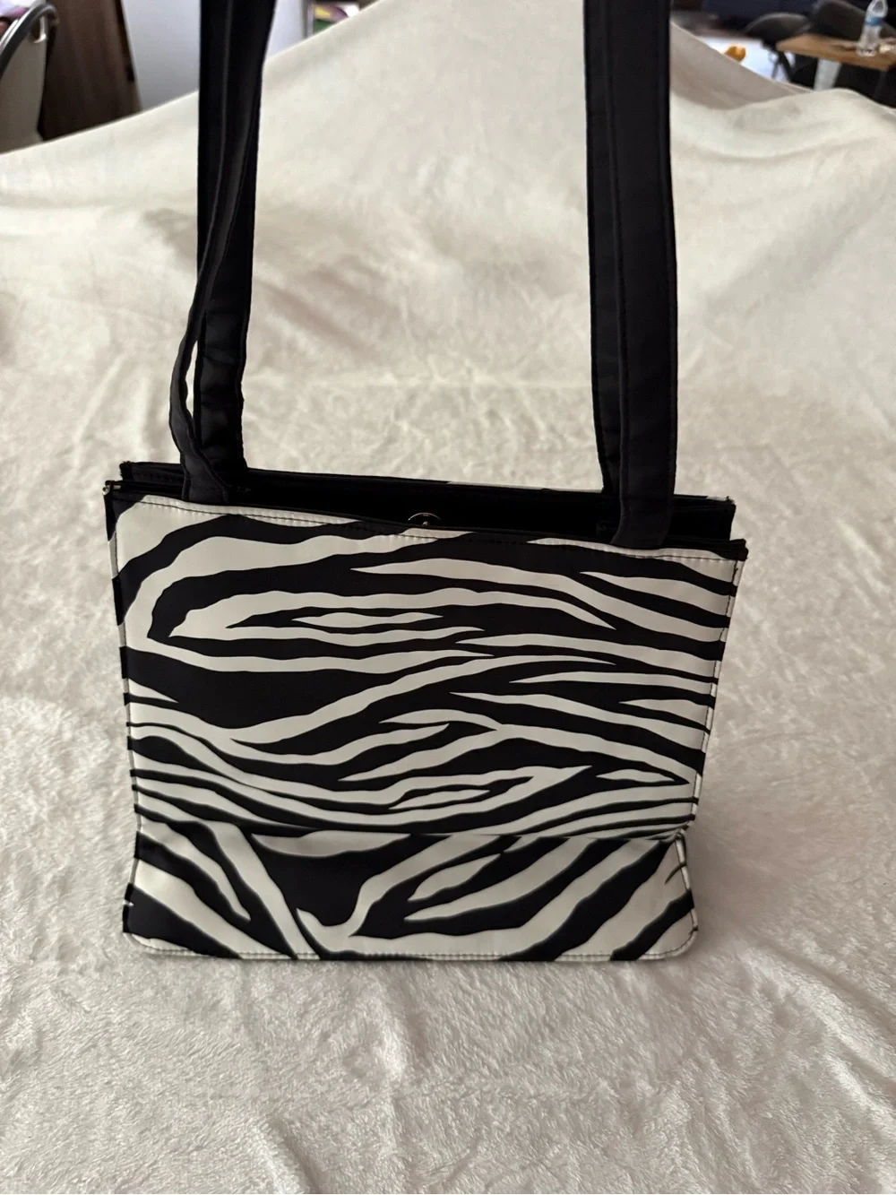Diane Von Furstenberg Zebra Pattern Tote Bag